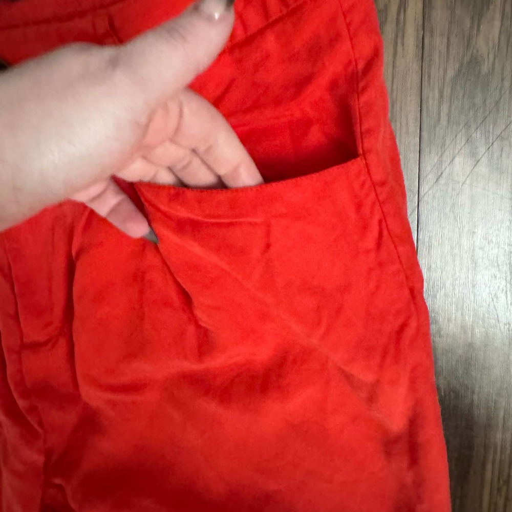 Obey No 89 Bright Red Straight Leg Pants Slacks - Picture 4 of 8